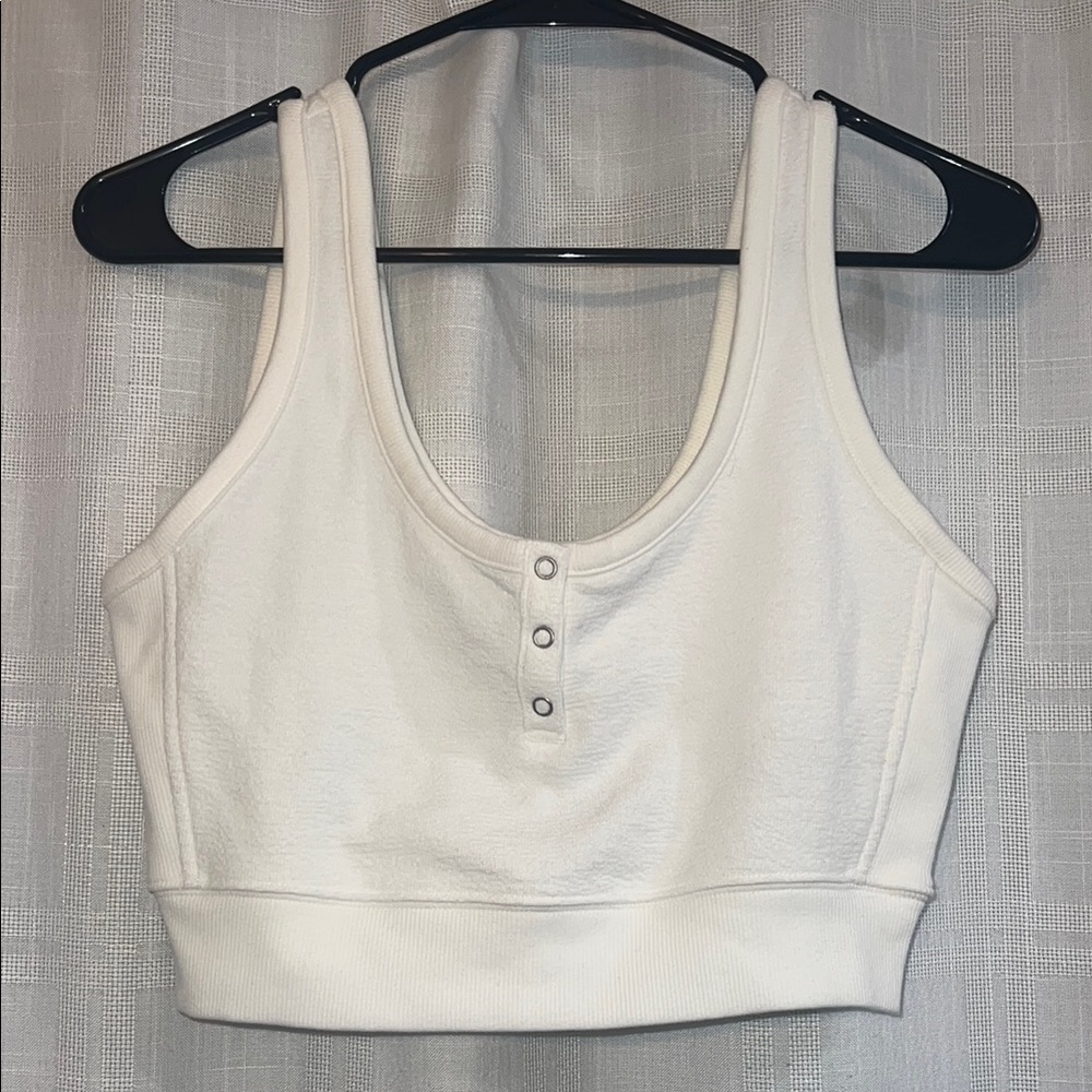 Aerie Restart Cropped Fleece Tank Top